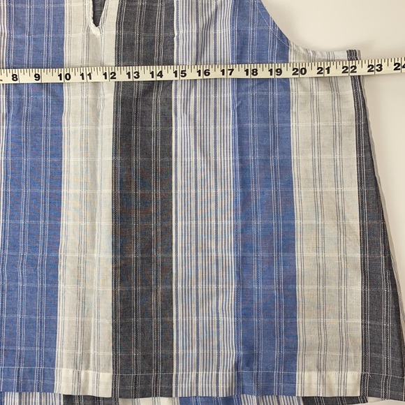 Universal Thread Halter blue striped casual top - Picture 7 of 7